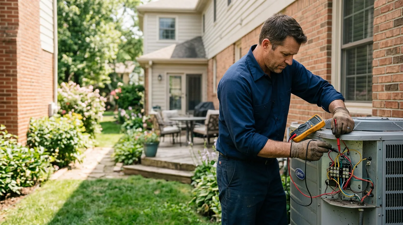 HVAC technician working near Spring Valley, NY